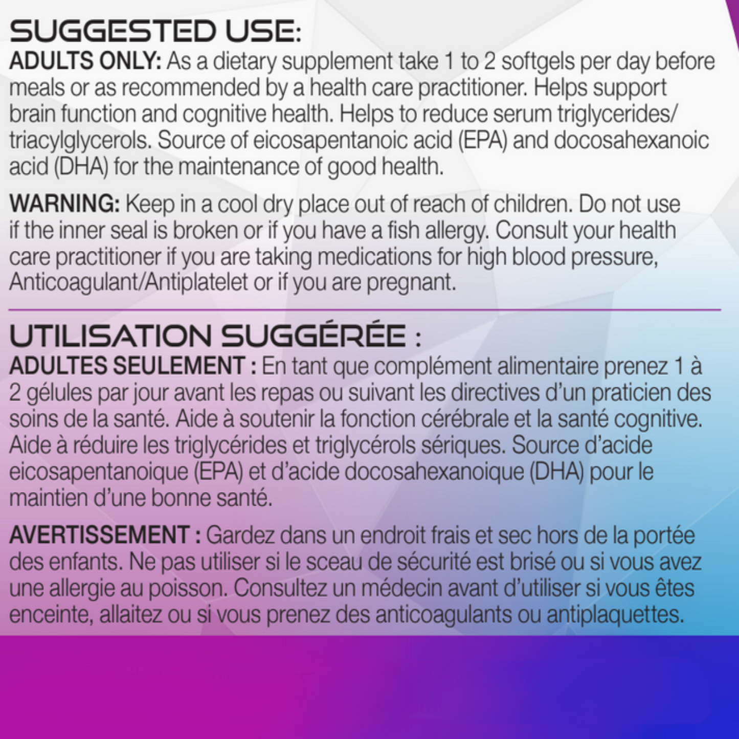 SOXAST ® DHA Upgraded
